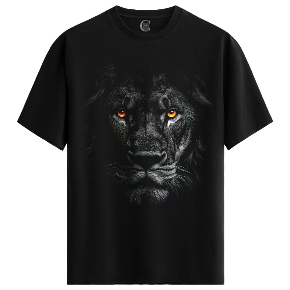 Ember Eyes - %100 Pamuklu Erkek Siyah Tişört - Premium Quality