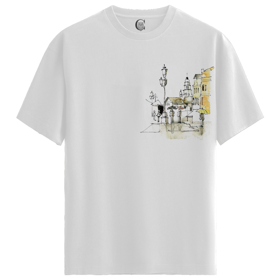 New Collection - %100 Pamuklu Kadın Beyaz Tişört - Premium Quality