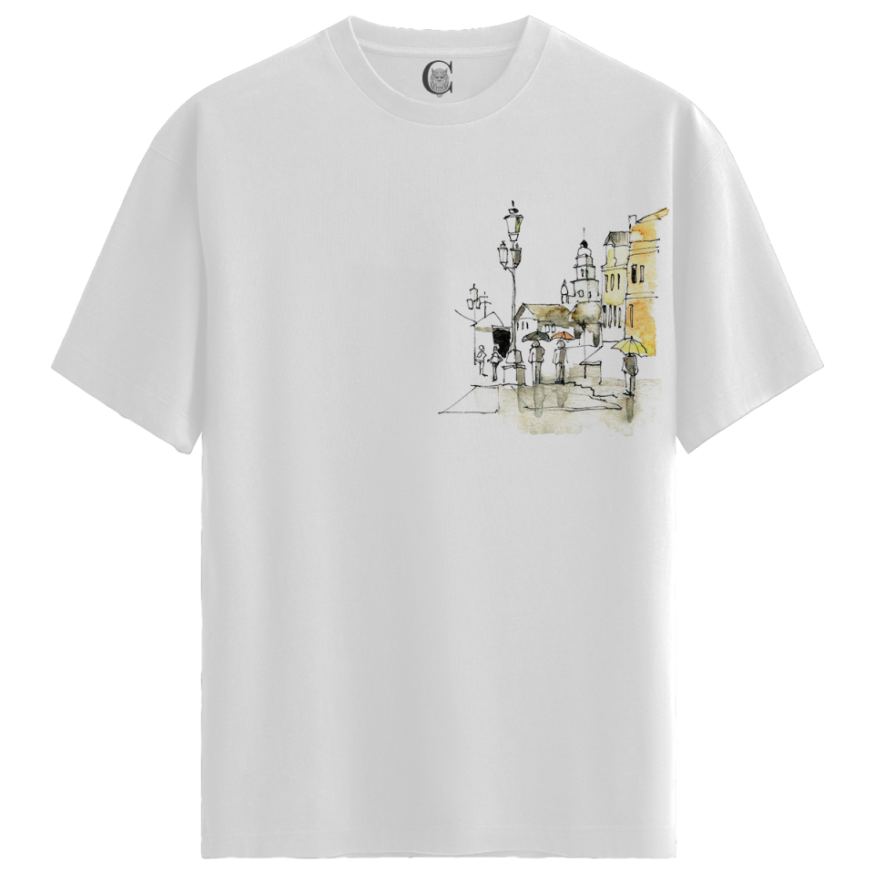 New Collection - %100 Pamuklu Erkek Beyaz Tişört - Premium Quality