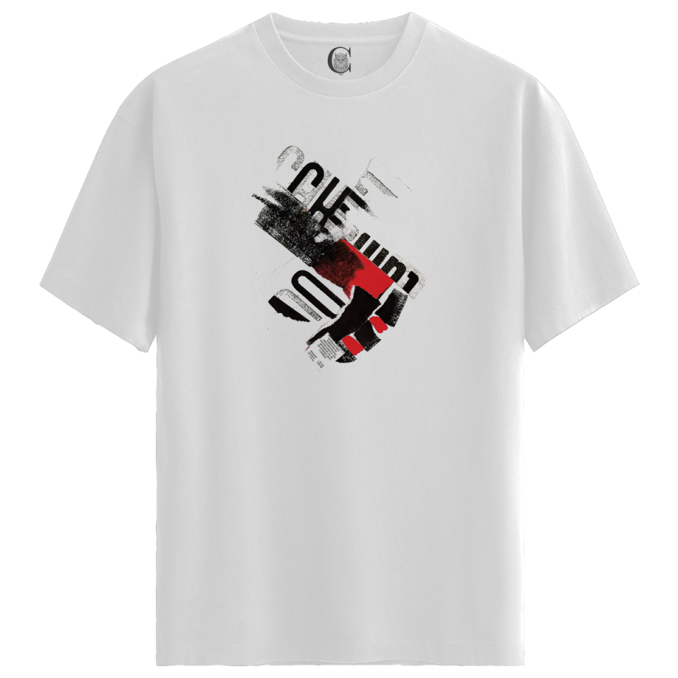 Urban Decode - %100 Pamuklu Erkek Beyaz Tişört - Premium Quality