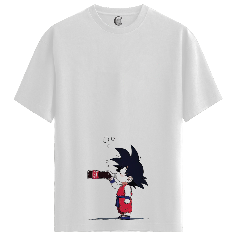 Chibi Refresh - %100 Pamuklu Erkek Beyaz Tişört - Premium Quality
